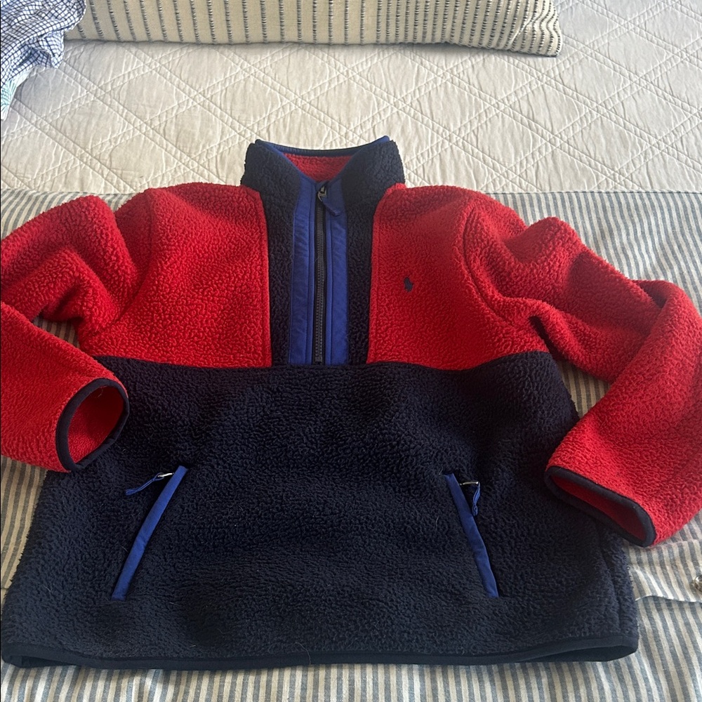 Boys Polo Ralph Lauren Fleece Half Zip Jacket